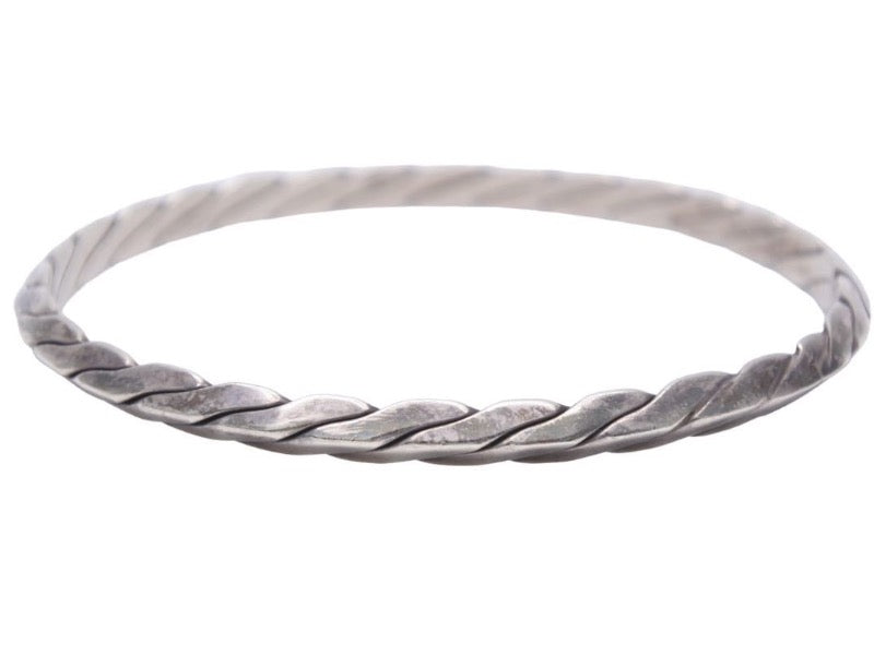 TIFFANY&Co. ティファニー ツイストロープ バングル シルバー SV925 アクセサリー ジュエリー 美品 中古 44556