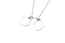 画像をギャラリービューアに読み込む, Tiffany ティファニー リターントゥ ティファニー ダブルハートタグ ネックレス 2.5g シルバー925 シルバー ブルー 美品 中古 44725