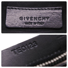 画像をギャラリービューアに読み込む, GIVENCHY ジバンシー マリアプリントクラッチ ミニポーチ バッグ TEO123 PVC ブラック シルバー金具 良品 中古 44744