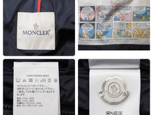 画像をギャラリービューアに読み込む, MONCLER モンクレール PREVOT プレヴォ ダウンブルゾン ダウンジャケット トリコロール ポリアミド ネイビー 0 美品 中古 44790