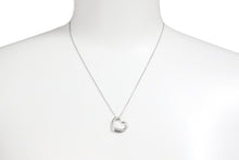 画像をギャラリービューアに読み込む, TIFFANY&amp;CO ティファニー オープンハート ネックレス アクセサリー ペンダント エルサペレッティ 3.0g シルバー925 美品 中古 45283