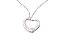 画像をギャラリービューアに読み込む, TIFFANY&amp;CO ティファニー オープンハート ネックレス アクセサリー ペンダント エルサペレッティ 3.0g シルバー925 美品 中古 45283