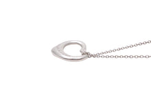 画像をギャラリービューアに読み込む, TIFFANY&amp;CO ティファニー オープンハート ネックレス アクセサリー ペンダント エルサペレッティ 3.0g シルバー925 美品 中古 45283