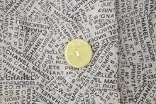 画像をギャラリービューアに読み込む, CHANEL シャネル 総柄シャツ ワンピース P12917V07194 99P ベージュ ブラック ラミー サイズ36 美品 中古 45299