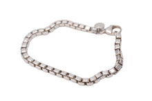 画像をギャラリービューアに読み込む, TIFFANY&amp;CO ティファニー ベネチアン ブレスレット アクセサリー スクエアリング レディース シルバー925 14.0g 美品 中古 45451