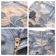 画像をギャラリービューアに読み込む, 超名作 UNDERCOVER アンダーカバー 85デニム 05AW ARTS&amp;CRAFTS期 インディゴ レディース サイズ2 美品 中古 45765