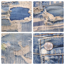 画像をギャラリービューアに読み込む, 超希少 UNDERCOVER アンダーカバー ヴィンテージ 名作 85デニム ジーンズ ボトム ブルー 05AW サイズ3 メンズ 中古 45835