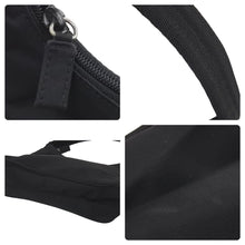 画像をギャラリービューアに読み込む, PRADA プラダ MV515 ホーボー ハンドバッグ ミニバッグ 三角ロゴ金具 プレート ナイロン ブラック レディース 美品 中古 46252