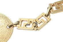 画像をギャラリービューアに読み込む, Gianni Versace ジャンニ ヴェルサーチ コインモチーフ メデューサ チェーンベルト GP ゴールド 22.5g 美品 中古 46939