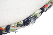 画像をギャラリービューアに読み込む, CHANEL シャネル 2WAYウエストバッグ 2017SS A93842 24番台 ツイード ラムスキン ホワイト マルチカラー 美品 中古 47394