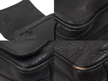 画像をギャラリービューアに読み込む, GIANNI VERSACE ジャンニヴェルサーチ ショルダーバッグ 肩掛けバッグ レザー ブラック シルバー金具 良品 中古 47774