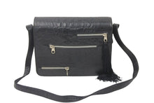 画像をギャラリービューアに読み込む, GIANNI VERSACE ジャンニヴェルサーチ ショルダーバッグ 肩掛けバッグ レザー ブラック シルバー金具 良品 中古 47879