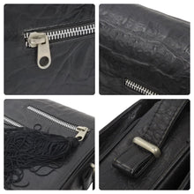 画像をギャラリービューアに読み込む, GIANNI VERSACE ジャンニヴェルサーチ ショルダーバッグ 肩掛けバッグ レザー ブラック シルバー金具 良品 中古 47879