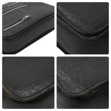 画像をギャラリービューアに読み込む, GIANNI VERSACE ジャンニヴェルサーチ ショルダーバッグ 肩掛けバッグ レザー ブラック シルバー金具 良品 中古 47879