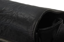 画像をギャラリービューアに読み込む, GIANNI VERSACE ジャンニヴェルサーチ ショルダーバッグ 肩掛けバッグ レザー ブラック シルバー金具 良品 中古 47879