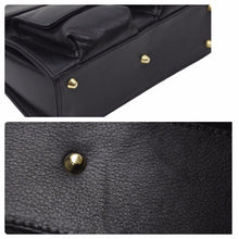画像をギャラリービューアに読み込む, VERSACE ヴェルサーチ ハンドバッグ ショルダーバッグ ブラック ショルダーストラップ 保存袋付き 良品 中古 47884