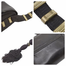 画像をギャラリービューアに読み込む, GIANNI VERSACE ジャンニヴェルサーチ ショルダーバッグ 肩掛けバッグ ヴィンテージ レザー ブラウン ゴールド金具 良品 中古 47889