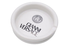 画像をギャラリービューアに読み込む, GIANNI VERSACE ヴェルサーチ アッシュトレイ 灰皿 限定 非売品 メデューサロゴ ホワイト ブラック 美品 中古 47960