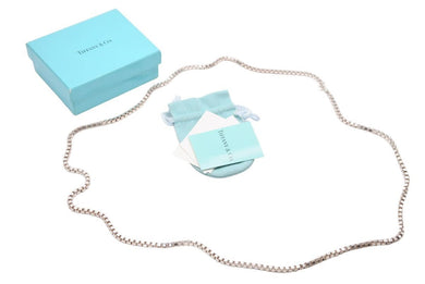 極美品 TIFFANY&Co. ティファニー ベネチアン チェーン ネックレス シルバー925 81g アクセサリー ジュエリー 中古 47973