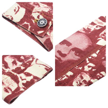 画像をギャラリービューアに読み込む, Jean Paul Gaultier ジャンポール・ゴルチェ フェイスプリントデニムジャケット ボルドー ホワイト サイズ42 美品 中古 48105