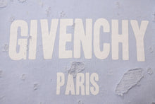 画像をギャラリービューアに読み込む, Givenchy ジバンシー デストロイ クラッシュ ロゴ パーカー 水色 ブルー ダメージ トップス BM703A3Y0S サイズM 中古 48177