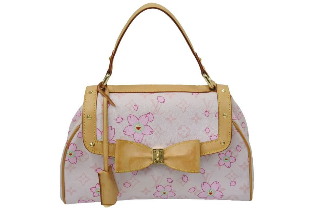 LOUIS VUITTON ルイ・ヴィトン ハンドバッグ モノグラムチェリーブロッサムキャンバス CA0033 M92013 サックレトロ 美品 中古 48392
