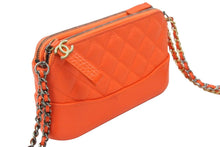 画像をギャラリービューアに読み込む, CHANEL シャネル ショルダーバッグ マトラッセショルダーバック オレンジ CCマークファスナ 28841186 中古 48408