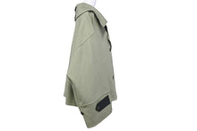 画像をギャラリービューアに読み込む, LOEWE ロエベ ダブル ショート ジャケット 21SS レディース S359338XAV ウール カシミヤ グリーン ブラック 34 美品 中古 48451