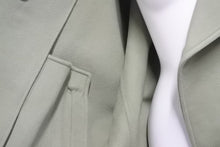 画像をギャラリービューアに読み込む, LOEWE ロエベ ダブル ショート ジャケット 21SS レディース S359338XAV ウール カシミヤ グリーン ブラック 34 美品 中古 48451