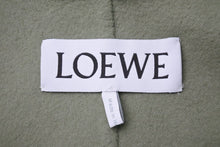 画像をギャラリービューアに読み込む, LOEWE ロエベ ダブル ショート ジャケット 21SS レディース S359338XAV ウール カシミヤ グリーン ブラック 34 美品 中古 48451