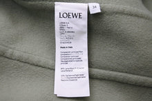 画像をギャラリービューアに読み込む, LOEWE ロエベ ダブル ショート ジャケット 21SS レディース S359338XAV ウール カシミヤ グリーン ブラック 34 美品 中古 48451