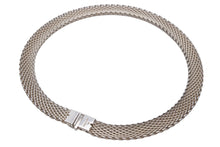 画像をギャラリービューアに読み込む, 希少 TIFFANY&amp;Co. ティファニー サマセット メッシュ ペンダント ネックレス チョーカー SV925 シルバー 87.5g 中古 48617