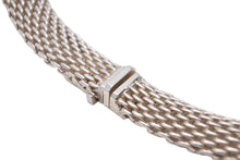 画像をギャラリービューアに読み込む, 希少 TIFFANY&amp;Co. ティファニー サマセット メッシュ ペンダント ネックレス チョーカー SV925 シルバー 87.5g 中古 48617