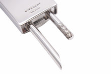 画像をギャラリービューアに読み込む, Givenchy ジバンシー キーホルダー・キーチャーム タグエフェクト 4G スモール パッドロック シルバー 中古 48710