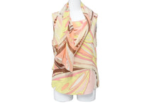 画像をギャラリービューアに読み込む, Emilio Pucci エミリオ・プッチ その他トップス シルク ポリウレタン マルチカラー サイズ38 美品 中古 48827
