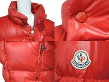 画像をギャラリービューアに読み込む, MONCLER モンクレール ヴィンテージ ダウンジャケット レッド サイズ1 良品 中古 48905