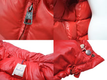 画像をギャラリービューアに読み込む, MONCLER モンクレール ヴィンテージ ダウンジャケット レッド サイズ1 良品 中古 48905