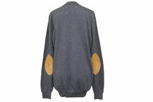 画像をギャラリービューアに読み込む, MARTIN MARGIELA マルタンマルジェラ ニットエルボーパッチ S50HA0588 コットン ウール グレー サイズL メンズ 美品 中古 48997