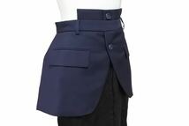 画像をギャラリービューアに読み込む, 極美品 MAISON MARGIELA メゾンマルジェラ 変形エプロン スカート S51MA0365 ネイビー ブラック サイズ38 中古 49133
