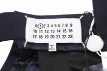 画像をギャラリービューアに読み込む, 極美品 MAISON MARGIELA メゾンマルジェラ 変形エプロン スカート S51MA0365 ネイビー ブラック サイズ38 中古 49133