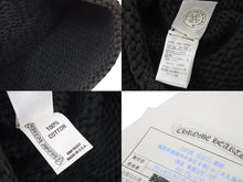 画像をギャラリービューアに読み込む, CHROME HEARTS クロムハーツ クロスパッチ ニットキャップ ブラウン ビーニー 帽子 レザー 美品 中古 49402