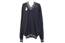 画像をギャラリービューアに読み込む, MAISON MARGIELA メゾン マルジェラ ニット セーター Vネック L 2016年 ダメージ加工 S50HA0627 美品 中古 49462