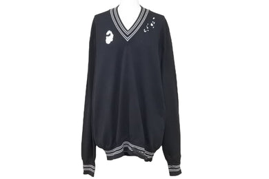 MAISON MARGIELA メゾン マルジェラ ニット セーター Vネック L 2016年 ダメージ加工 S50HA0627 美品 中古 49462