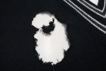 画像をギャラリービューアに読み込む, MAISON MARGIELA メゾン マルジェラ ニット セーター Vネック L 2016年 ダメージ加工 S50HA0627 美品 中古 49462