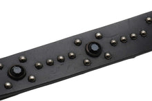 画像をギャラリービューアに読み込む, Givenchy ジバンシー ベルト バックル IGA014690 スタッズ イタリア製 レザー ブラック 美品 中古 49556