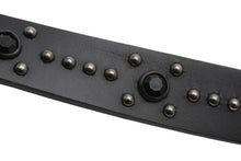 画像をギャラリービューアに読み込む, Givenchy ジバンシー ベルト バックル IGA014690 スタッズ イタリア製 レザー ブラック 美品 中古 49556