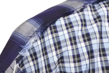 画像をギャラリービューアに読み込む, 極美品 Givenchy ジバンシー 長袖シャツ 17SS チェックシャツ 6008 400 ネイビー サイズ40 コットン 中古 49621