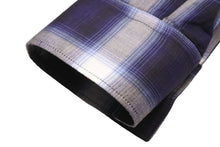 画像をギャラリービューアに読み込む, 極美品 Givenchy ジバンシー 長袖シャツ 17SS チェックシャツ 6008 400 ネイビー サイズ40 コットン 中古 49621