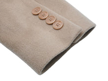 画像をギャラリービューアに読み込む, Givenchy ジバンシー ロングコート コットン ウール キュプラ ベージュ レッド サイズ50 メンズ 美品 中古 49661