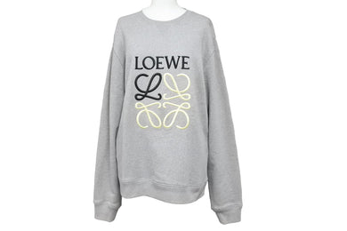 LOEWE ロエベ アナグラム スウェットシャツ クルーネック グレー 22aw h526y24j07 サイズ S 美品 中古 49753